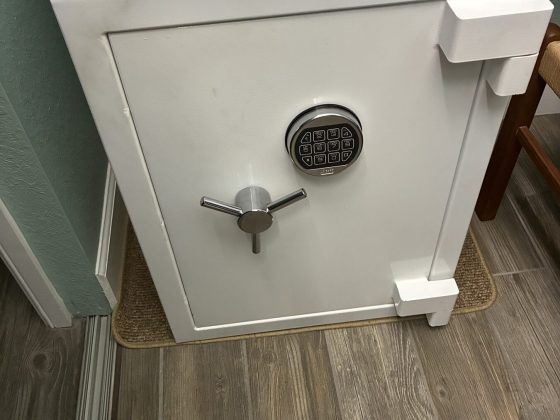 Fire safe with dial combination lock serviced on site