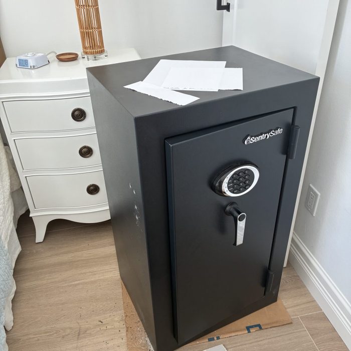 SentrySafe electronic home safe delivered and installed