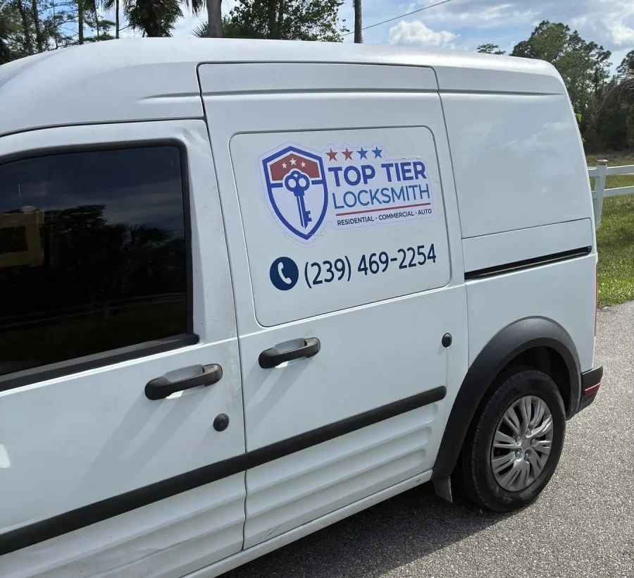 The Top Tier Locksmith mobile service van in Naples Florida